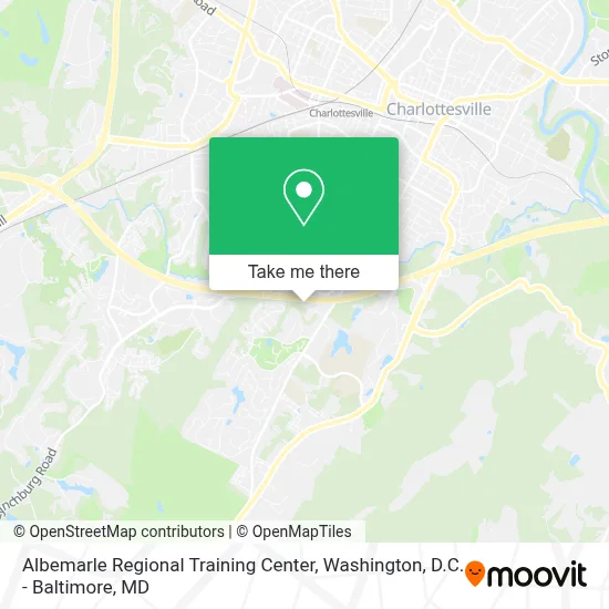 Albemarle Regional Training Center map
