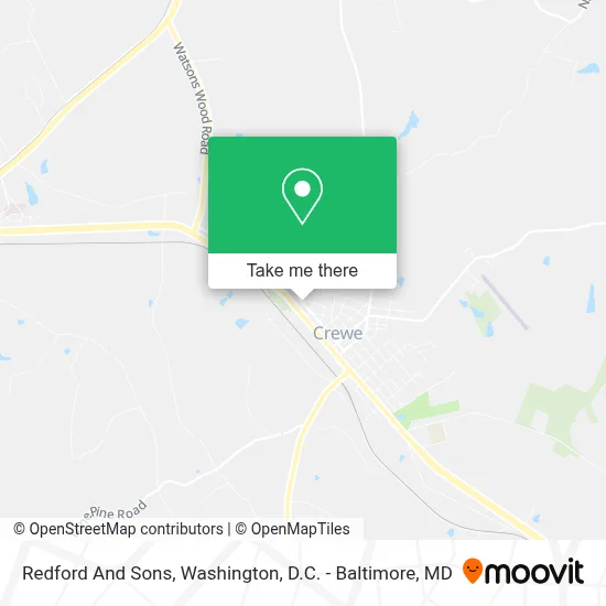 Redford And Sons map