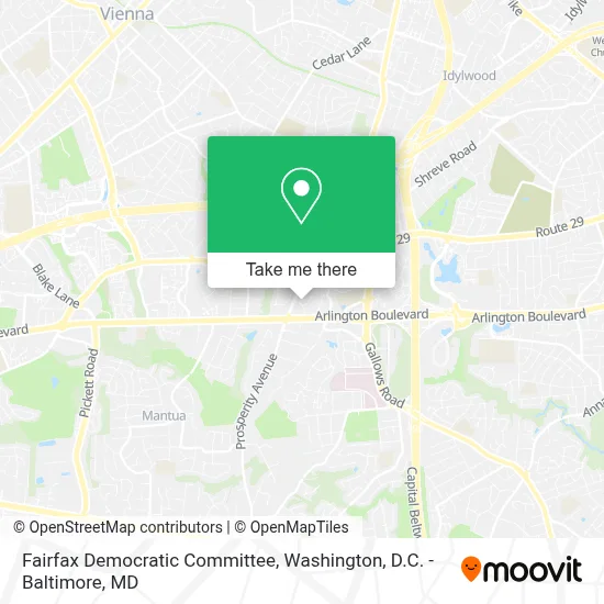 Fairfax Democratic Committee map