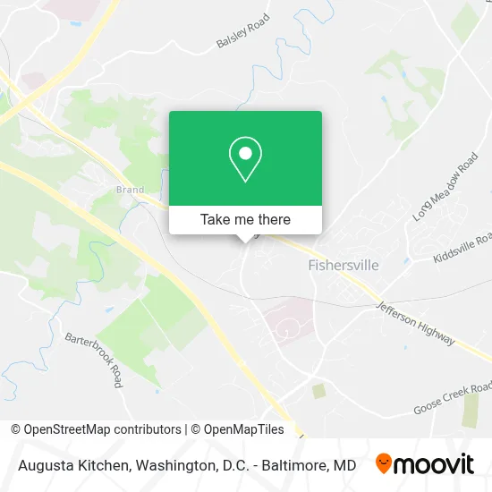 Augusta Kitchen map