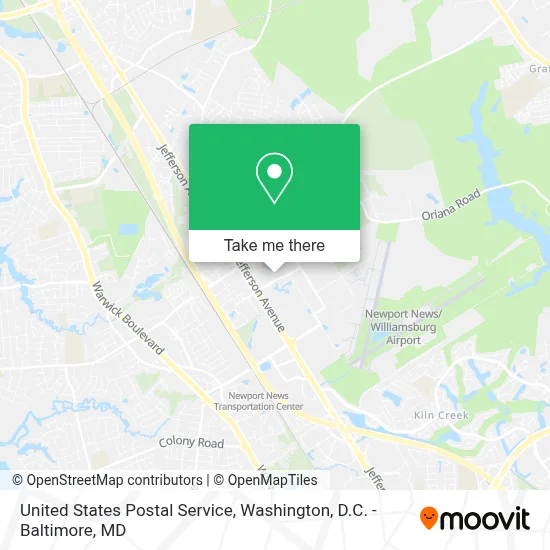 United States Postal Service map