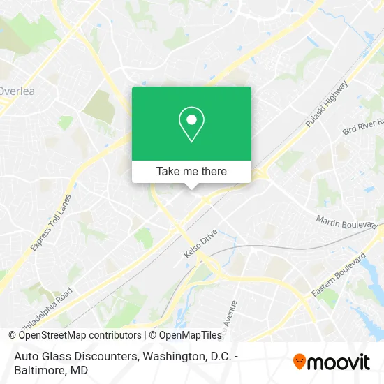 Auto Glass Discounters map