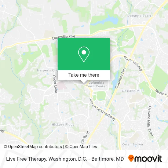 Live Free Therapy map