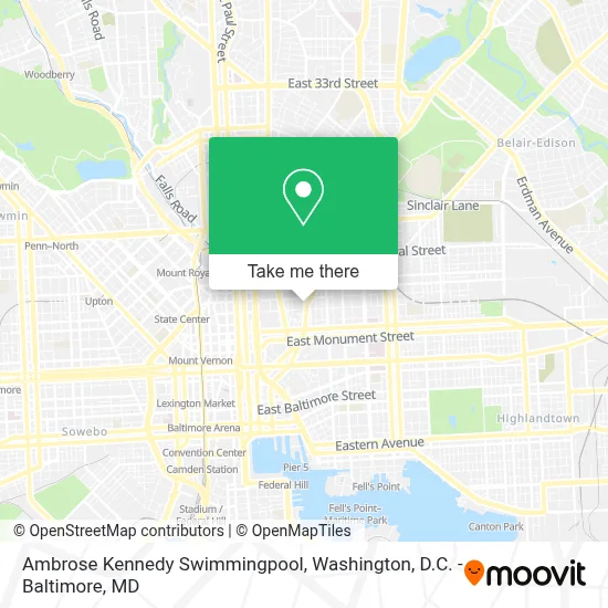 Ambrose Kennedy Swimmingpool map
