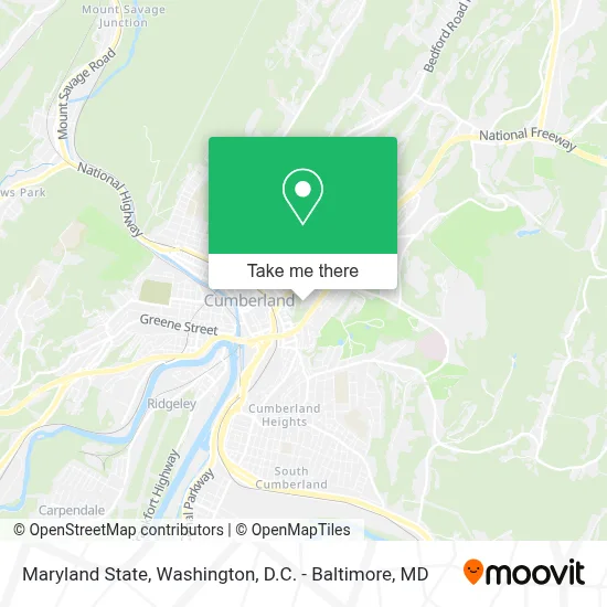 Maryland State map