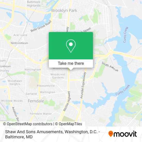 Shaw And Sons Amusements map