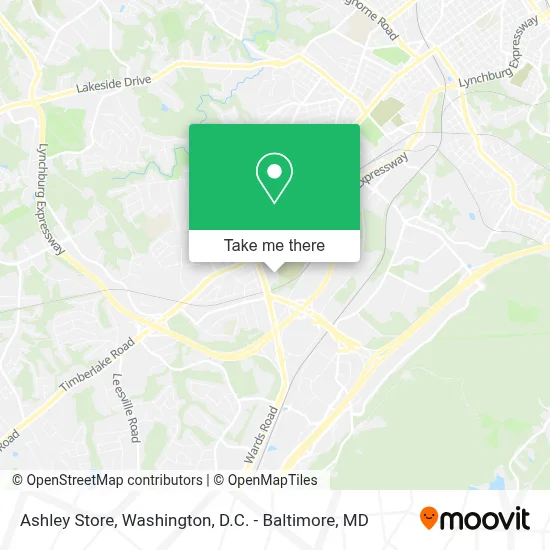 Ashley Store map
