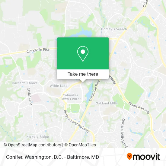 Conifer map