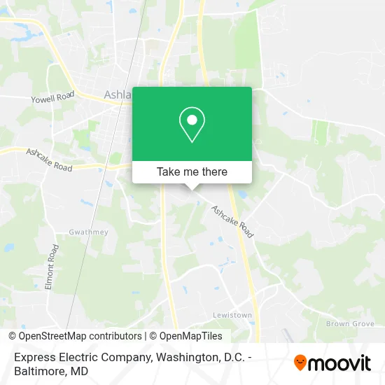 Express Electric Company map