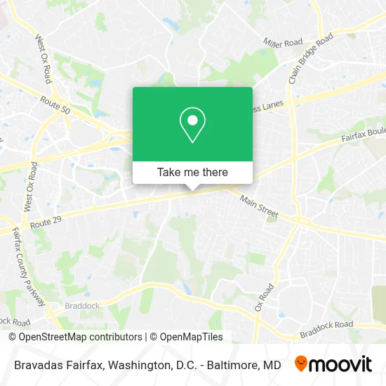 Bravadas Fairfax map