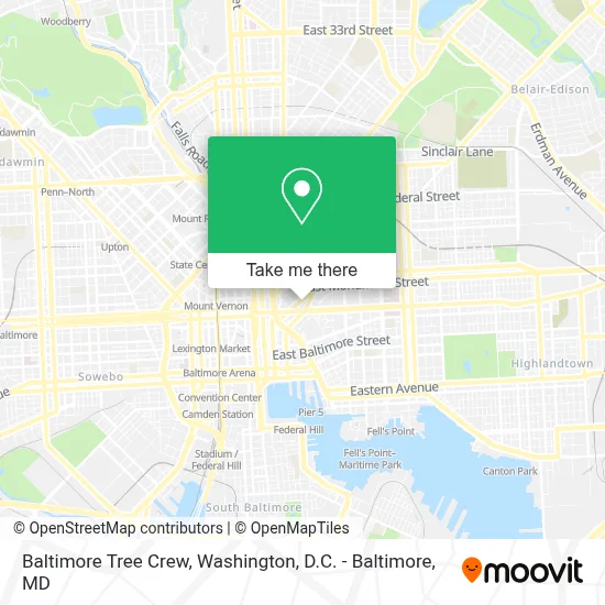 Baltimore Tree Crew map