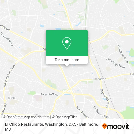 El Chido Restaurante map