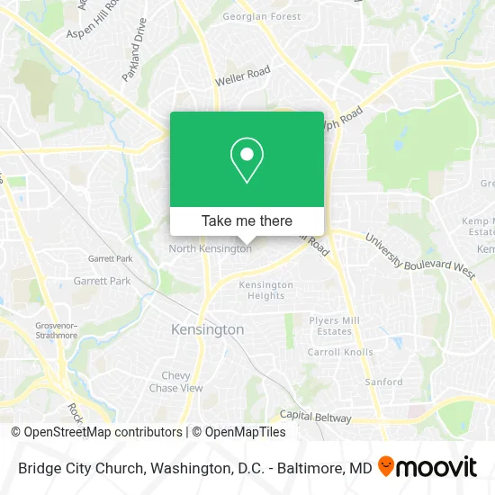 Bridge City Church map