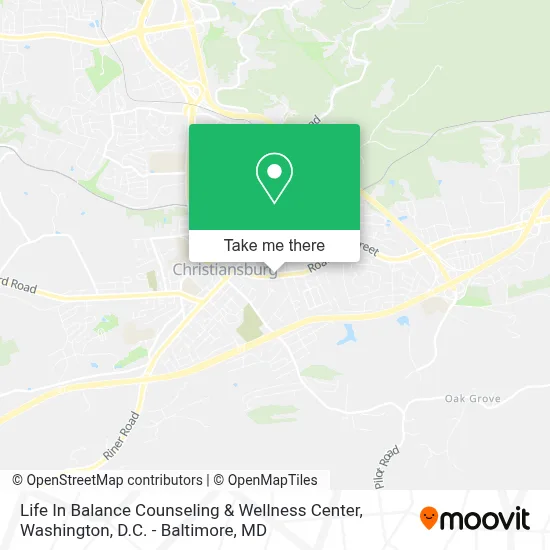 Life In Balance Counseling & Wellness Center map