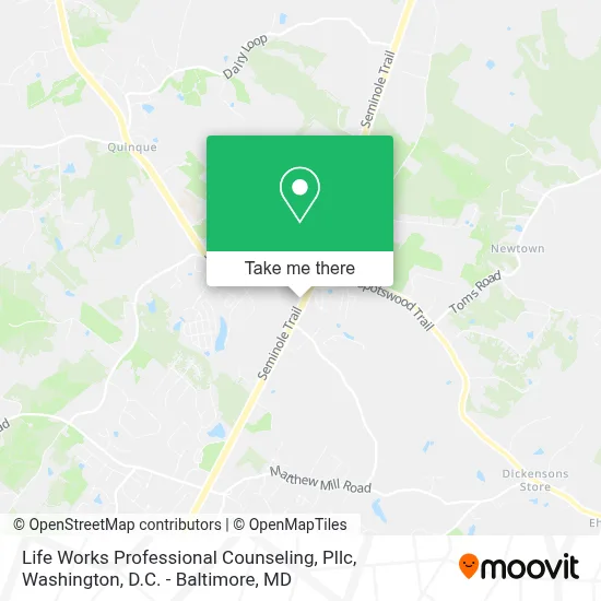 Life Works Professional Counseling, Pllc map