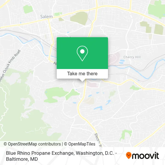 Blue Rhino Propane Exchange map