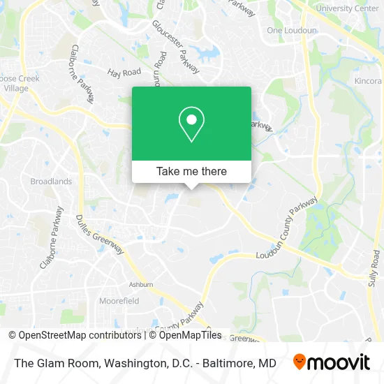 The Glam Room map