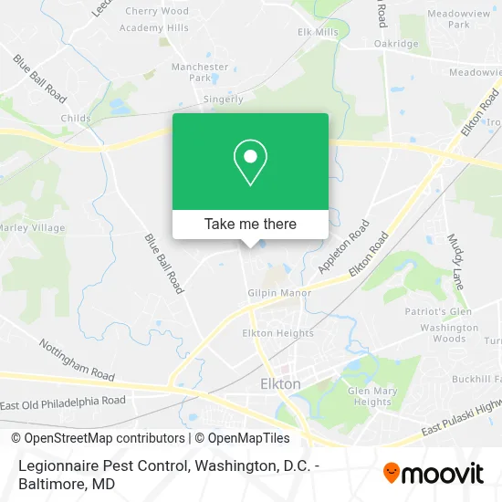 Legionnaire Pest Control map