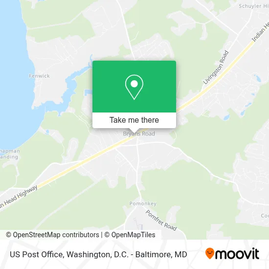Us Post Office map