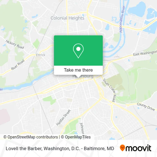 Lovell the Barber map