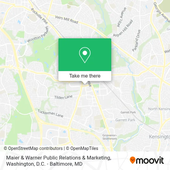 Maier & Warner Public Relations & Marketing map