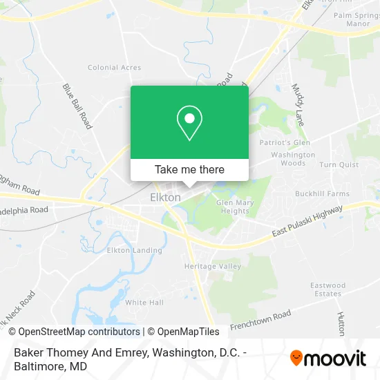 Baker Thomey And Emrey map