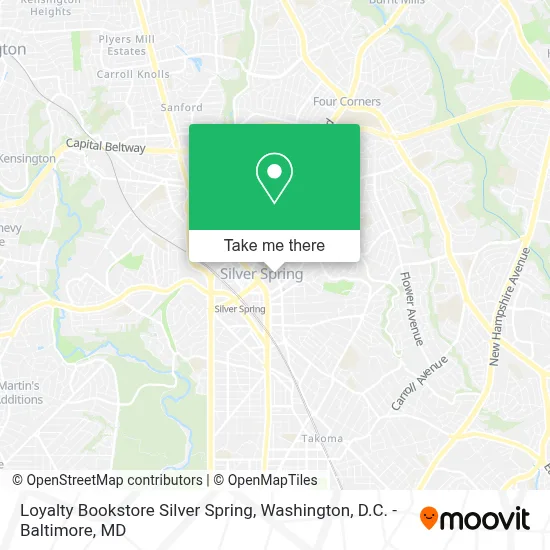 Loyalty Bookstore Silver Spring map