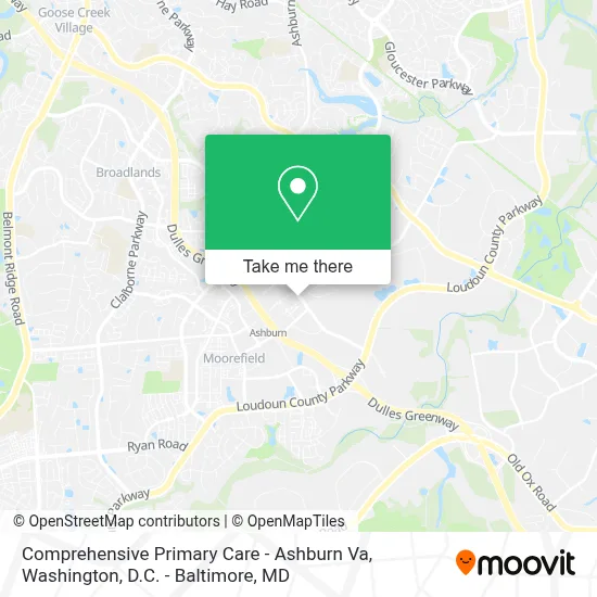 Comprehensive Primary Care - Ashburn Va map