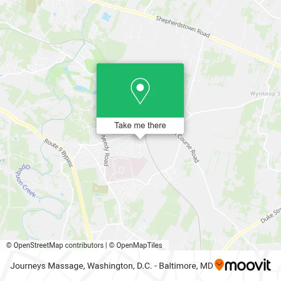 Journeys Massage map