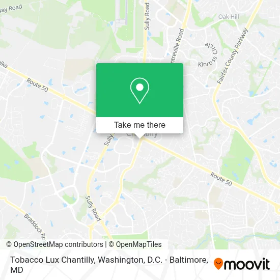 Tobacco Lux Chantilly map