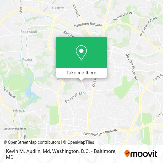 Kevin M. Audlin, Md map