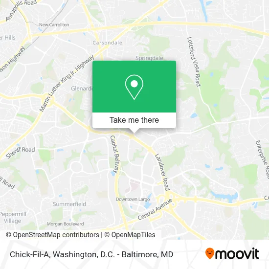 Chick-Fil-A map