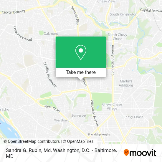 Sandra G. Rubin, Md map