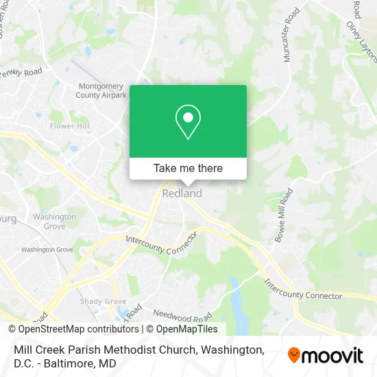 Mill Creek Parish Methodist Church map