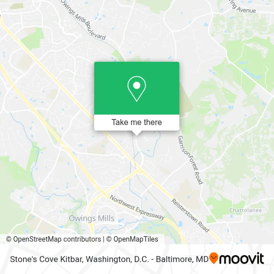 Stone's Cove Kitbar map