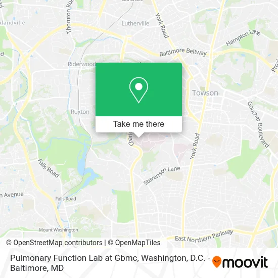 Pulmonary Function Lab at Gbmc map