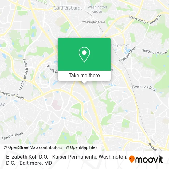 Elizabeth Koh D.O. | Kaiser Permanente map