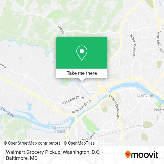 Walmart Grocery Pickup map