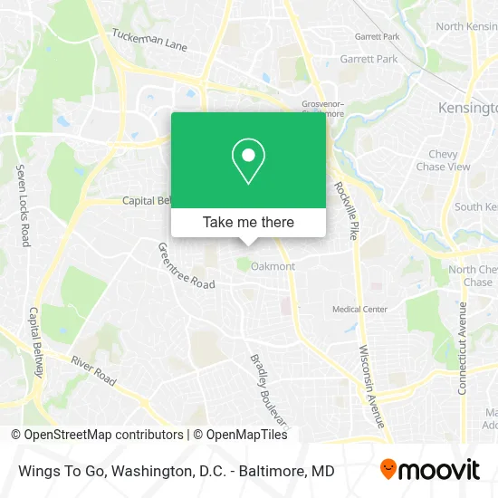 Wings To Go map