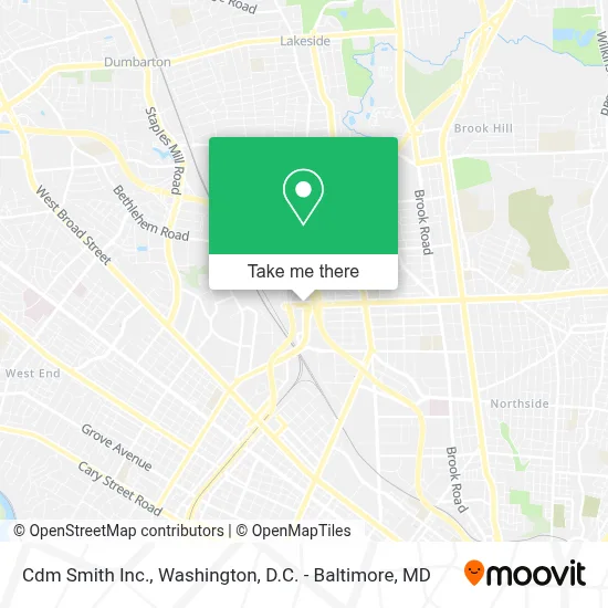 Cdm Smith Inc. map