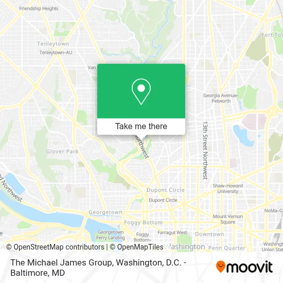 The Michael James Group map