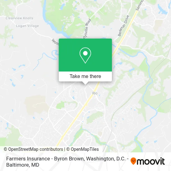 Farmers Insurance - Byron Brown map