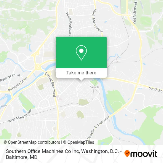 Southern Office Machines Co Inc map