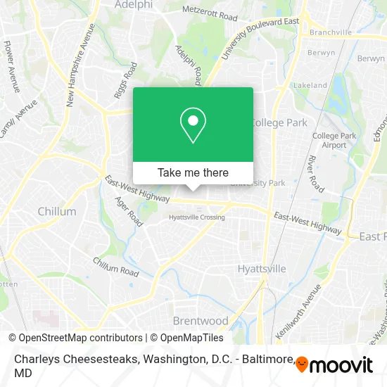 Charleys Cheesesteaks map