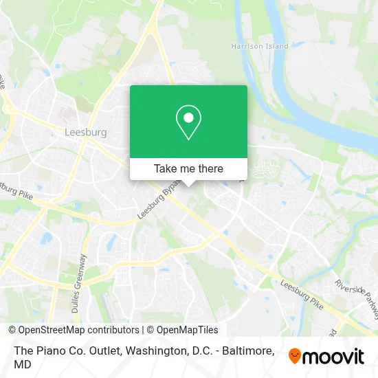 The Piano Co. Outlet map