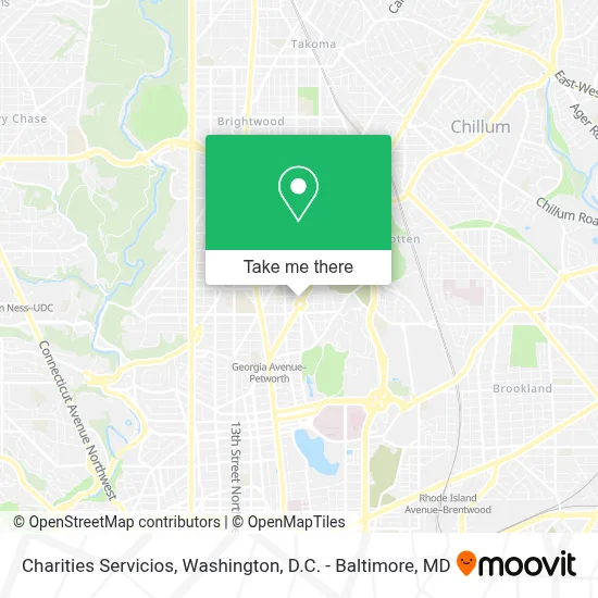 Charities Servicios map