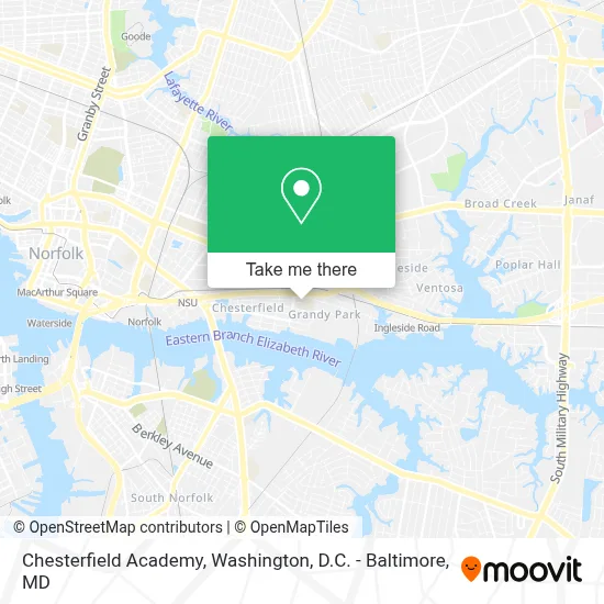 Chesterfield Academy map