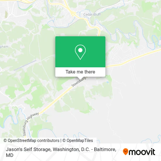 Jason's Self Storage map