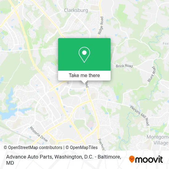 Advance Auto Parts map
