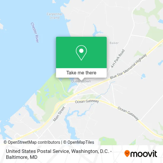 United States Postal Service map